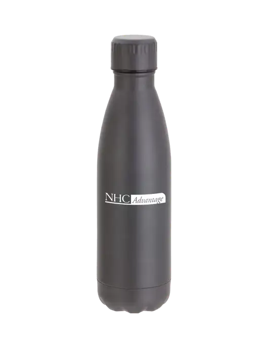 City Go Matte Charcoal 17 oz Insulated Bottle w/NHC Advantage Logo
