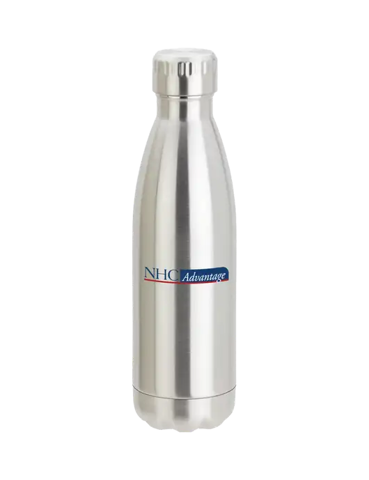 City Go Silver 17 oz Insulated Bottle w/NHC Advantage Logo