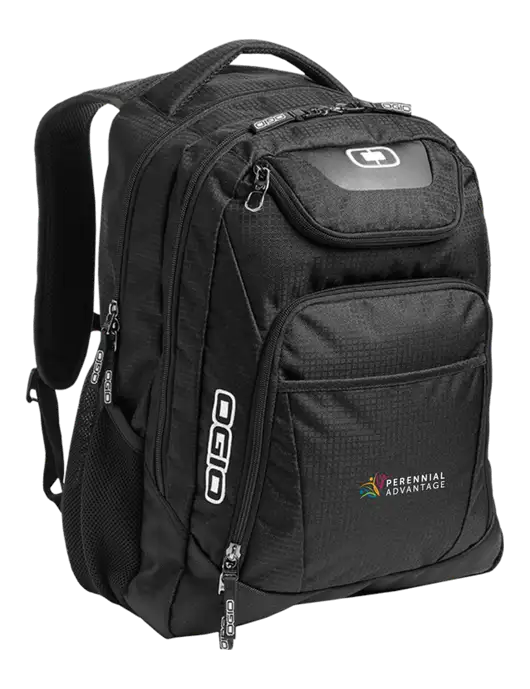 OGIO Black/Silver Excelsior Laptop Backpack w/Perennial Advantage Logo