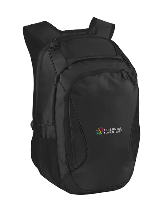 Stealth Black Laptop Backpack w/Perennial Advantage Logo