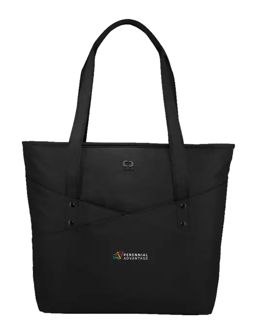 OGIO Black Downtown Tote 
 w/Perennial Advantage Logo