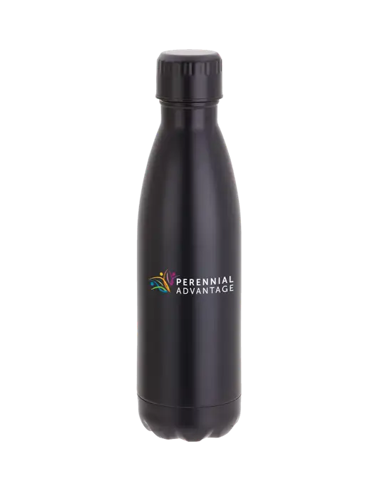 City Go Matte Black 17 oz Insulated Bottle w/Perennial Advantage Logo