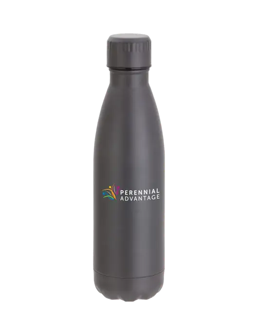 City Go Matte Charcoal 17 oz Insulated Bottle w/Perennial Advantage Logo