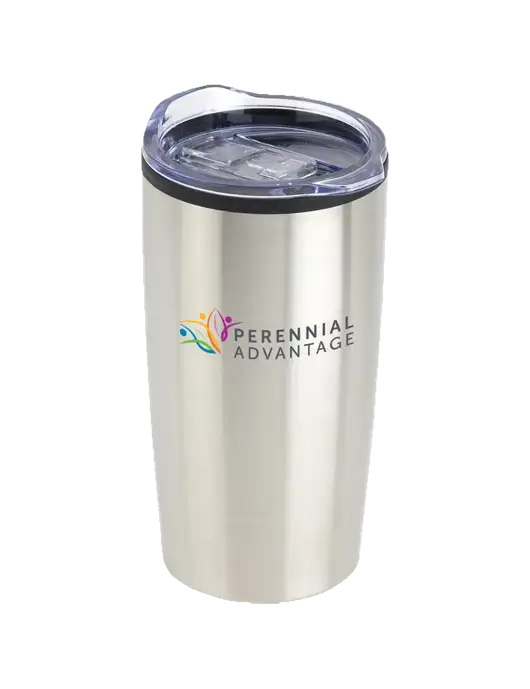Olympus Silver 20 oz Tumbler w/Perennial Advantage Logo