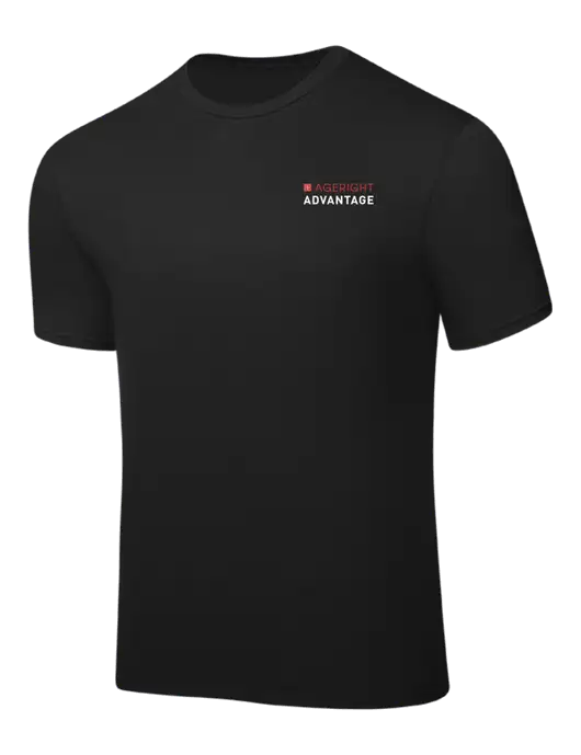 Black PosiCharge Competitor Tee w/Ageright Advantage Logo