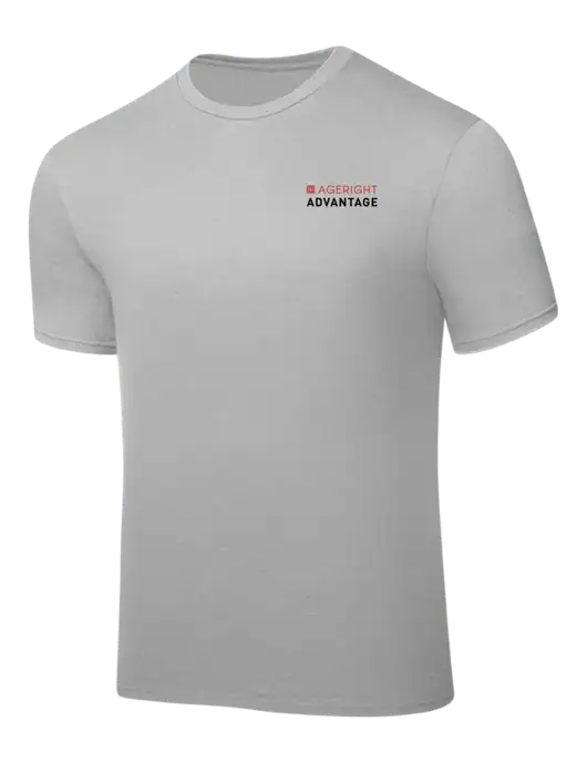 Silver PosiCharge Competitor Tee w/Ageright Advantage Logo