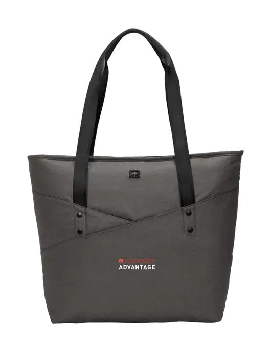OGIO Tarmac Heather Downtown Tote 
 w/Ageright Advantage Logo