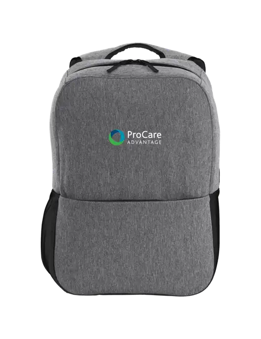 Access Square Laptop Graphite Heather/Black Backpack w/ProCare Advantage Logo